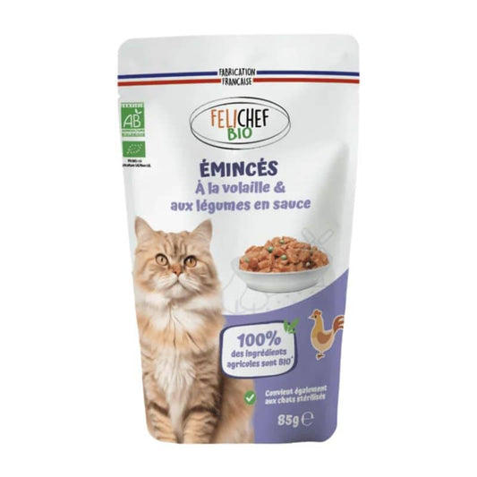 Emincé en sauce à la volaille chat 85g